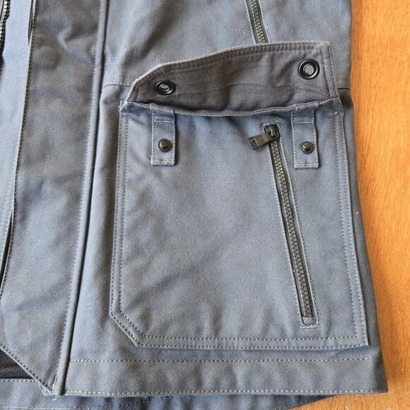 Aether Mojave Men's Canvas Motorcycle Jacket Graphite Gray Size XL - Picture 6 of 11